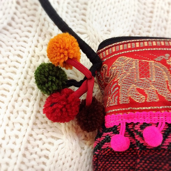 🐘 BOHO Elephant Pattern Shoulder Bag 🐘 - Picture 5 of 8